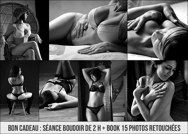 Bon cadeau séance photo boudoir à Lyon