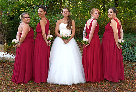 Photo mariage avec demoiselles d'honneur à Lyon