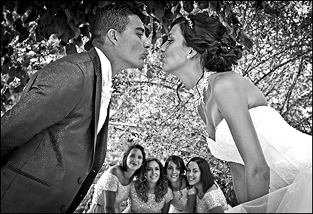 Photos de groupes pour un mariage à Lyon