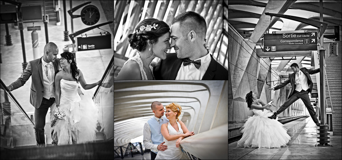 Photos de mariage gare et aéroport Lyon