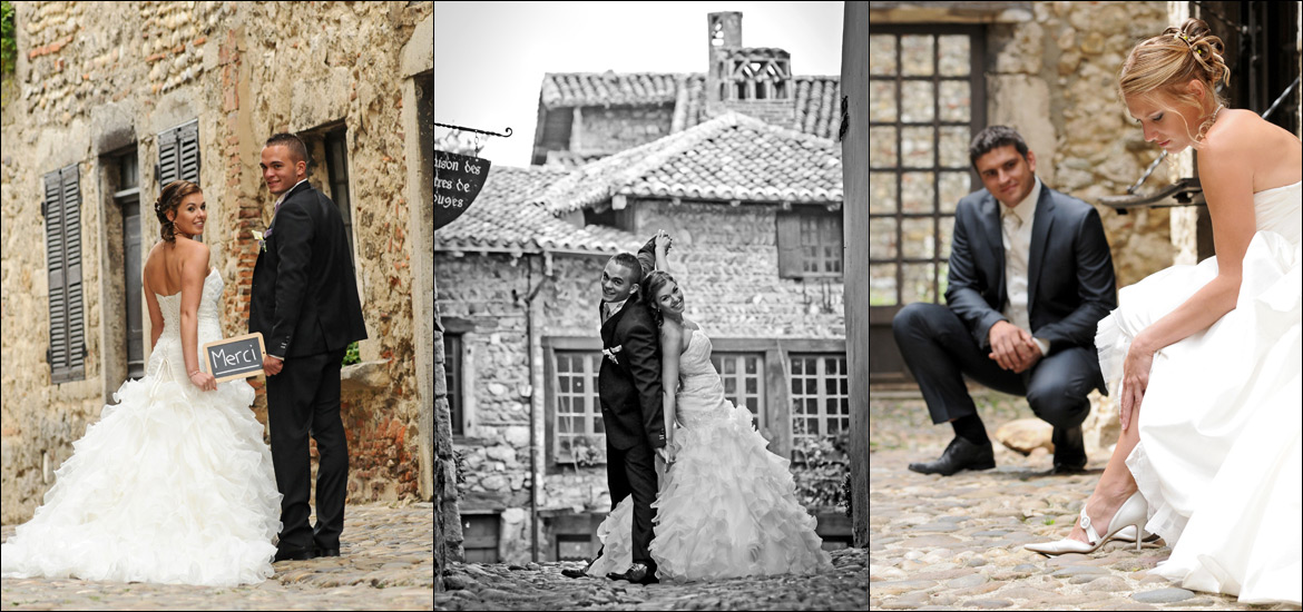 Photos de mariage à Pérouges près de Lyon